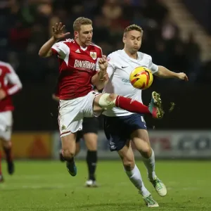 Battling Midfielders: Wagstaff vs Byrom in Preston North End vs Bristol City Clash Battling Midfielders: Wagstaff vs Byrom in Preston North End vs Bristol City Clash