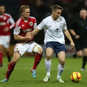 Battling Midfielders: Wagstaff vs Byrom - Preston North End vs Bristol City Clash Battling Midfielders: Wagstaff vs Byrom - Preston North End vs Bristol City Clash