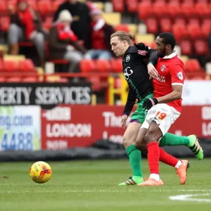 Charlton Athletic vs Bristol City Print: Luke Freeman in Action