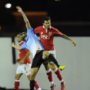 Bristol City vs Bradford City Print - Marlon Pack v Jonathan Stead Bristol City vs Bradford City Print - Marlon Pack v Jonathan Stead