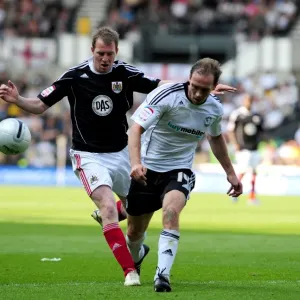 Battling for Supremacy: Anderson vs. Clarkson in the Derby County vs. Bristol City Championship Clash (30th April 2011) Battling for Supremacy: Anderson vs. Clarkson in the Derby County vs. Bristol City Championship Clash (30th April 2011)