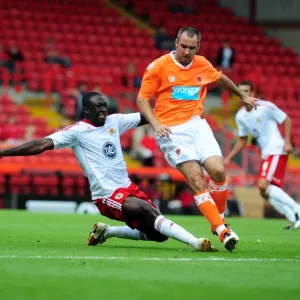 Battling for Supremacy: Damion Stewart vs Blackpool, Bristol City Championship Clash (31/07/2010)