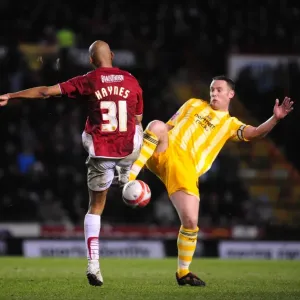 Battling for Supremacy: Danny Haynes vs. Kevin Nolan in the 2010 Championship Clash between Bristol City and Newcastle United Battling for Supremacy: Danny Haynes vs. Kevin Nolan in the 2010 Championship Clash between Bristol City and Newcastle United