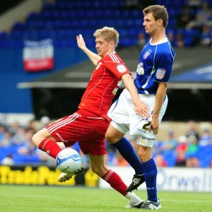 Print of Jon Stead vs. Tommy Smith in Championship Clash