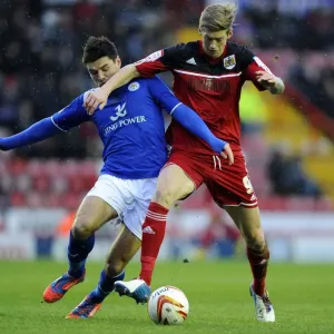 Battling for Supremacy: Jon Stead vs. Matthew James in the Championship Clash between Bristol City and Leicester City