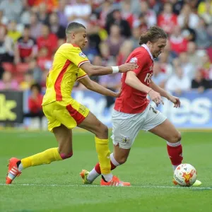 Battling for Supremacy: Luke Ayling vs. Dele Alli in Bristol City vs. MK Dons Football Clash Battling for Supremacy: Luke Ayling vs. Dele Alli in Bristol City vs. MK Dons Football Clash