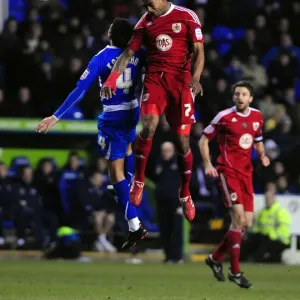 Print of Marvin Elliott in action at Madejski Stadium