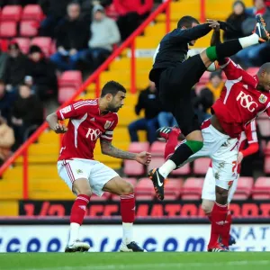 Season 11-12 Framed Print Collection: Bristol City v Nottingham Forest