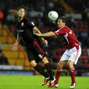 Print of McAllister vs Magera in 2011 League Cup Match Print of McAllister vs Magera in 2011 League Cup Match