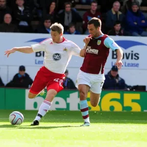 Battling for Supremacy: Ribeiro vs. Fox in the Burnley vs. Bristol City Championship Clash, 2010 Battling for Supremacy: Ribeiro vs. Fox in the Burnley vs. Bristol City Championship Clash, 2010