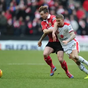 Bristol City vs MK Dons Print - Stadium Action Photo Bristol City vs MK Dons Print - Stadium Action Photo