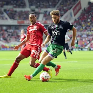 Battling for Supremacy: Wes Burns vs Emilio Nsue in Middlesbrough vs Bristol City Championship Clash