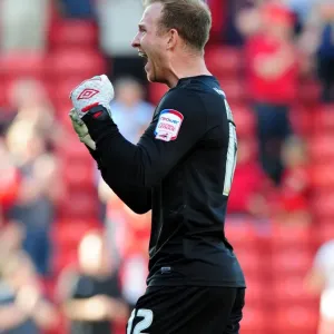 Ben Alnwick Print - Barnsley's 1-0 Championship Victory over Bristol City
