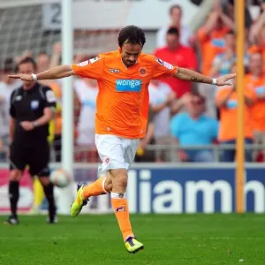 Blackpool's Daniel Bogdanovic Celebrates League Cup Upset Print Blackpool's Daniel Bogdanovic Celebrates League Cup Upset Print