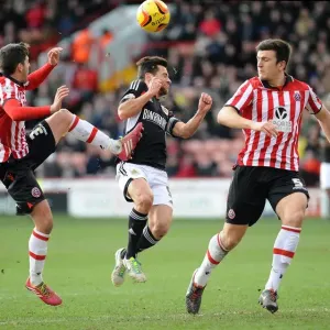 Bob Howard Clears Under Pressure: Sheffield United vs. Bristol City, 2014 Bob Howard Clears Under Pressure: Sheffield United vs. Bristol City, 2014