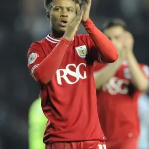 Bobby Reid of Bristol City Applauding Fans after Derby County Match, 15th December 2015 Bobby Reid of Bristol City Applauding Fans after Derby County Match, 15th December 2015