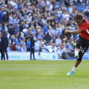 Bristol City's Bobby Reid Warms Up Print Bristol City's Bobby Reid Warms Up Print