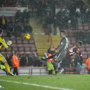 Bobby Reid's Close Call: Bristol City vs Rotherham United, 14th December 2013