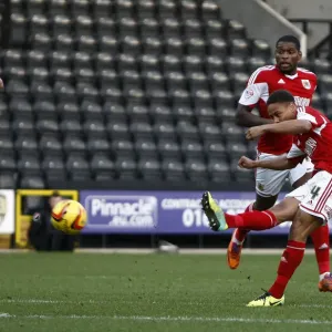 Bobby Reid's Near-Miss: Notts County vs. Bristol City, League One Football, December 2013 Bobby Reid's Near-Miss: Notts County vs. Bristol City, League One Football, December 2013