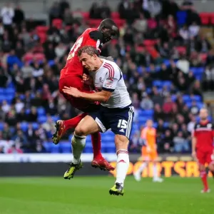 Bolton's Warnock Fouls Albert Adomah of Bristol City - Championship Clash, 2012 Bolton's Warnock Fouls Albert Adomah of Bristol City - Championship Clash, 2012