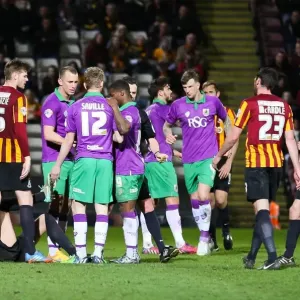 Bradford City vs. Bristol City: George Saville's Yellow Card Incident (Sky Bet League One, 14/04/2015)