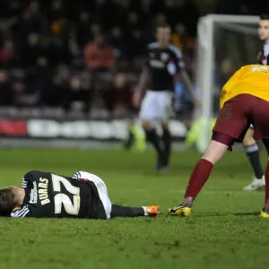 Bradford vs. Bristol City: Wes Burns in Pain Bradford vs. Bristol City: Wes Burns in Pain
