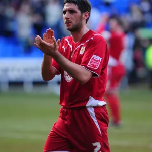 Bradley Orr of Bristol City Thanks Fans after Championship Victory at Reading, 2010 Bradley Orr of Bristol City Thanks Fans after Championship Victory at Reading, 2010
