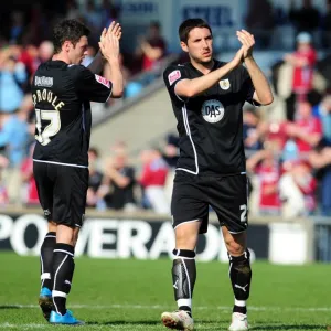 Bradley Orr and Ivan Sproule of Bristol City Show Appreciation to Traveling Fans vs Scunthorpe United, April 2010 (Championship Football Match) Bradley Orr and Ivan Sproule of Bristol City Show Appreciation to Traveling Fans vs Scunthorpe United, April 2010 (Championship Football Match)
