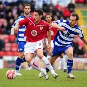 Bristol City FC Print: Bradley Orr - James Hayter (Match Action)