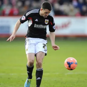 Bristol City's Brendan Moloney in FA Cup Print