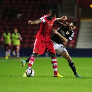 Brendan Moloney vs Guilherme do Prado: Intense Clash in Southampton vs Bristol City Football Match, 2013