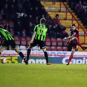 Bristol City FC Print: Brendan Moloney's Long-Range Shot Bristol City FC Print: Brendan Moloney's Long-Range Shot