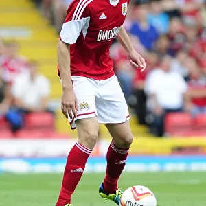 Brendon Moloney of Bristol City Faces Off Against Bradford City in Sky Bet League One Action at Ashton Gate, 2013