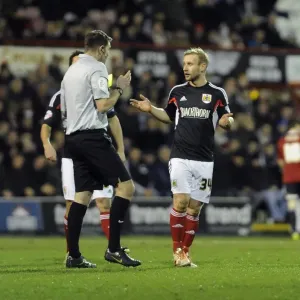 Brentford vs. Bristol City: Simon Gillett Receives Yellow Card Brentford vs. Bristol City: Simon Gillett Receives Yellow Card