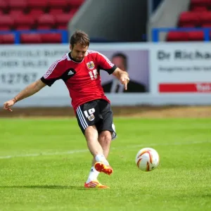 Brett Pitman in Action: Bristol City Football Club Pre-Season Training (Scotland Tour), 2012