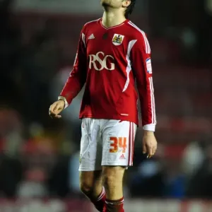 Bristol City vs. Cardiff City Print, 10-03-2012 Photo of Brett Pitman