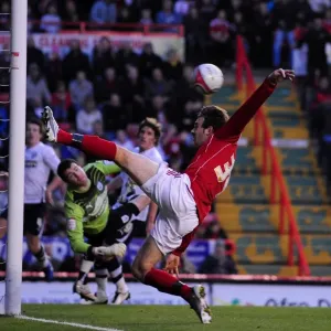 Brett Pitman's Near-Miss: A Thrilling Moment from Bristol City vs Preston North End Championship Match (06/11/2010) Brett Pitman's Near-Miss: A Thrilling Moment from Bristol City vs Preston North End Championship Match (06/11/2010)