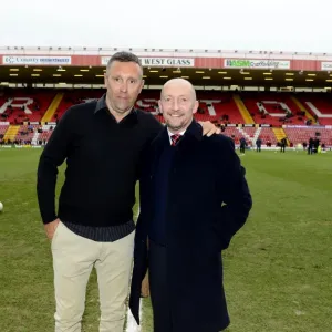 Print of Brian Tinnion and Ian Holloway at Ashton Gate, 2013