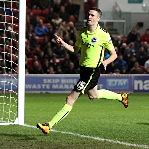 Brighton's Jamie Murphy Scores Early Goal Against Bristol City in Sky Bet Championship (23/02/2016)