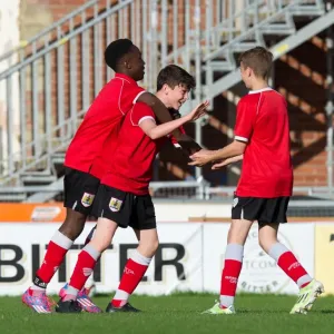 Bristol City Academy Players Train at Ashton Gate Stadium
