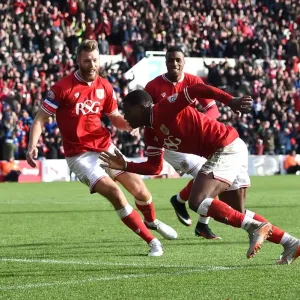 Bristol City: Agard's Goal Celebration with Baker and Kodjia vs Hull City, 2015 - Sky Bet Championship Bristol City: Agard's Goal Celebration with Baker and Kodjia vs Hull City, 2015 - Sky Bet Championship
