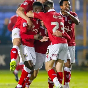 Bristol City Ahead Print - Luke Freeman Goal Celebration