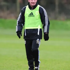 Bristol City Assistant Manager Tony Docherty in Training at Memorial Stadium