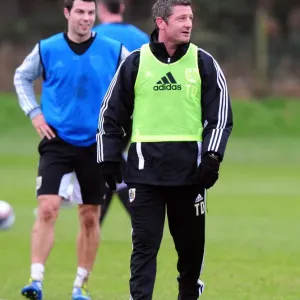Bristol City Assistant Manager Tony Docherty Training at Memorial Stadium, January 2012