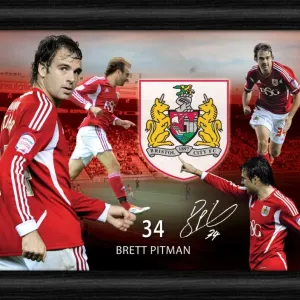 Bristol City Brett Pitman Player Montage Print