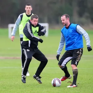 Bristol City: Captain Carey Clashes with Assistant Manager Docherty during Training Session