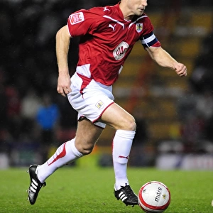 Bristol City Captain Louis Carey Leads the Charge Against Barnsley in Championship Clash at Ashton Gate, 2010