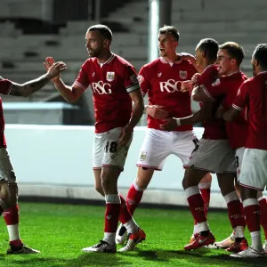Bristol City Celebrate Peter Odemwingie's Goal Print Bristol City Celebrate Peter Odemwingie's Goal Print