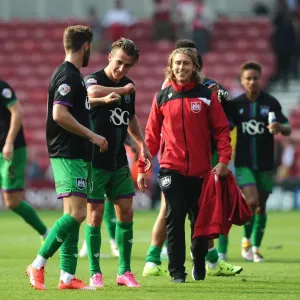 Bristol City Celebrate Promotion-Sealing Victory Over Middlesbrough (22/08/2015)