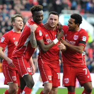 Bristol City Celebrate Win Over Ipswich Town with Lee Tomlin Bristol City Celebrate Win Over Ipswich Town with Lee Tomlin